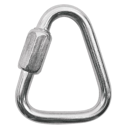 QUICK LINK TRIANGLE(MAĞARACI ÜÇGEN KARABİNA PASLANMAZ ÇELİK)